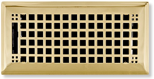 craftsman air vent in polished brass